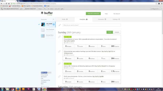 Cómo programar tuits con Buffer