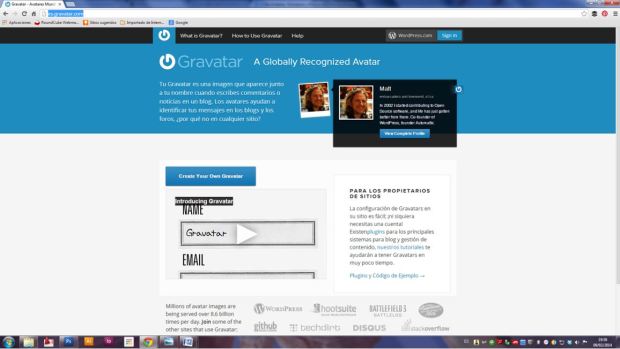 Avatares, Gravatares y Blavatares