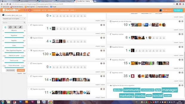 SocialBro - Gestión de twitter para Community Managers