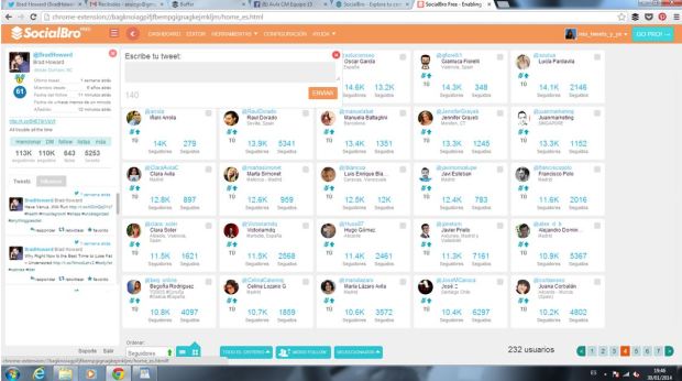 SocialBro - Gestión de twitter para Community Managers
