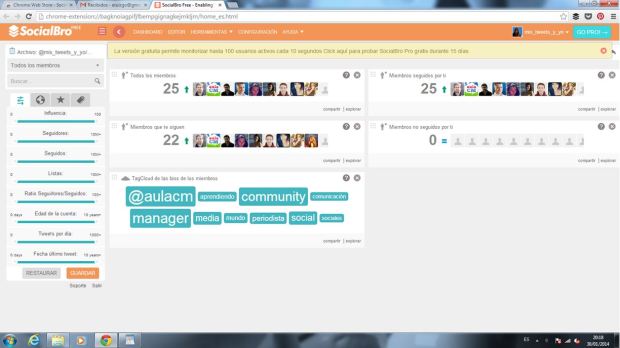 SocialBro - Gestión de twitter para Community Managers