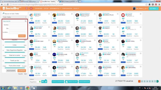 SocialBro - Gestión de twitter para Community Managers