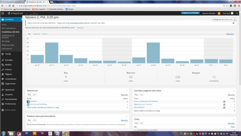 Wordpress desde cero - El Escritorio y la Tienda