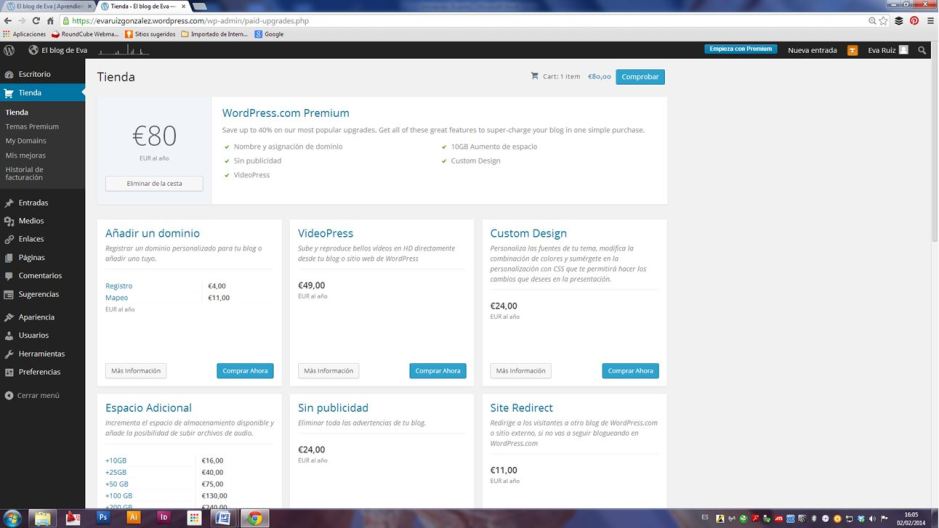 Wordpress desde cero - El Escritorio y la Tienda