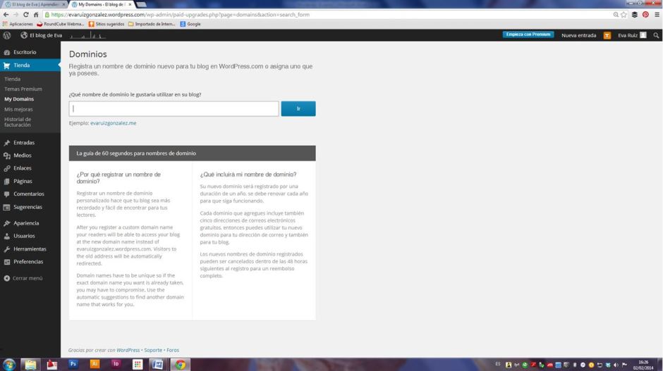 Wordpress desde cero - El Escritorio y la Tienda