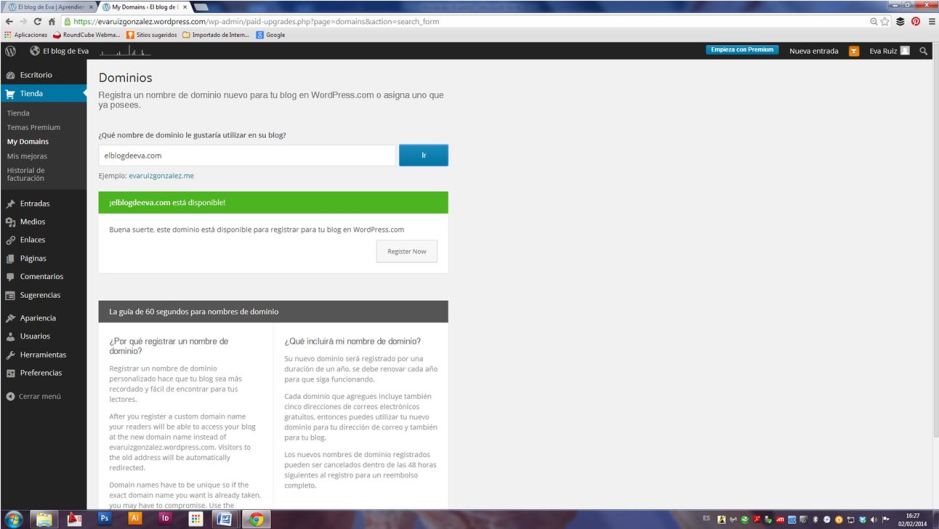 Wordpress desde cero - El Escritorio y la Tienda